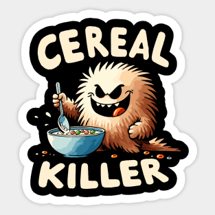 Cereal Killer Monster Sticker